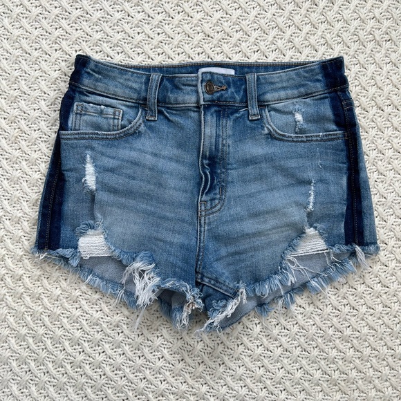 Studio Blue Denim Shorts - Picture 2 of 8